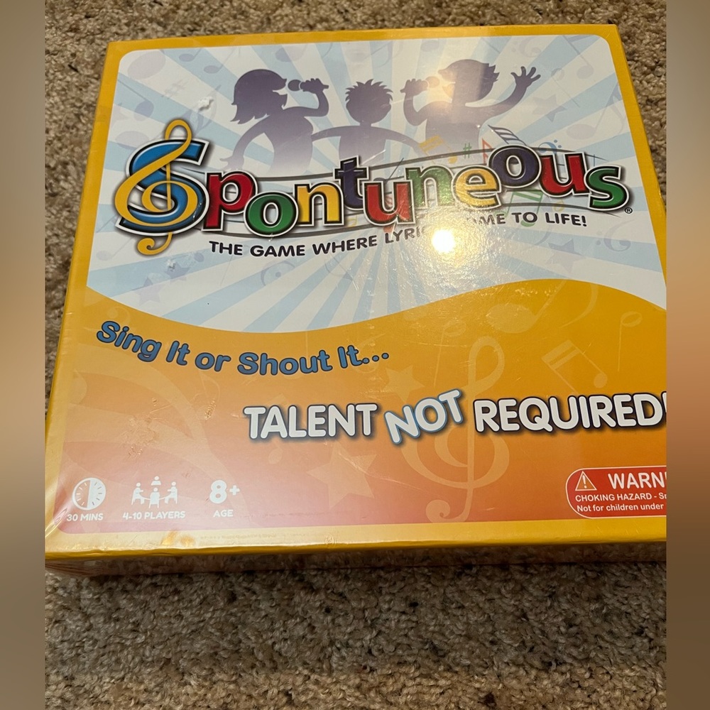 Spontaneous The Game Where Lyrics Come To Life NIB factory sealed